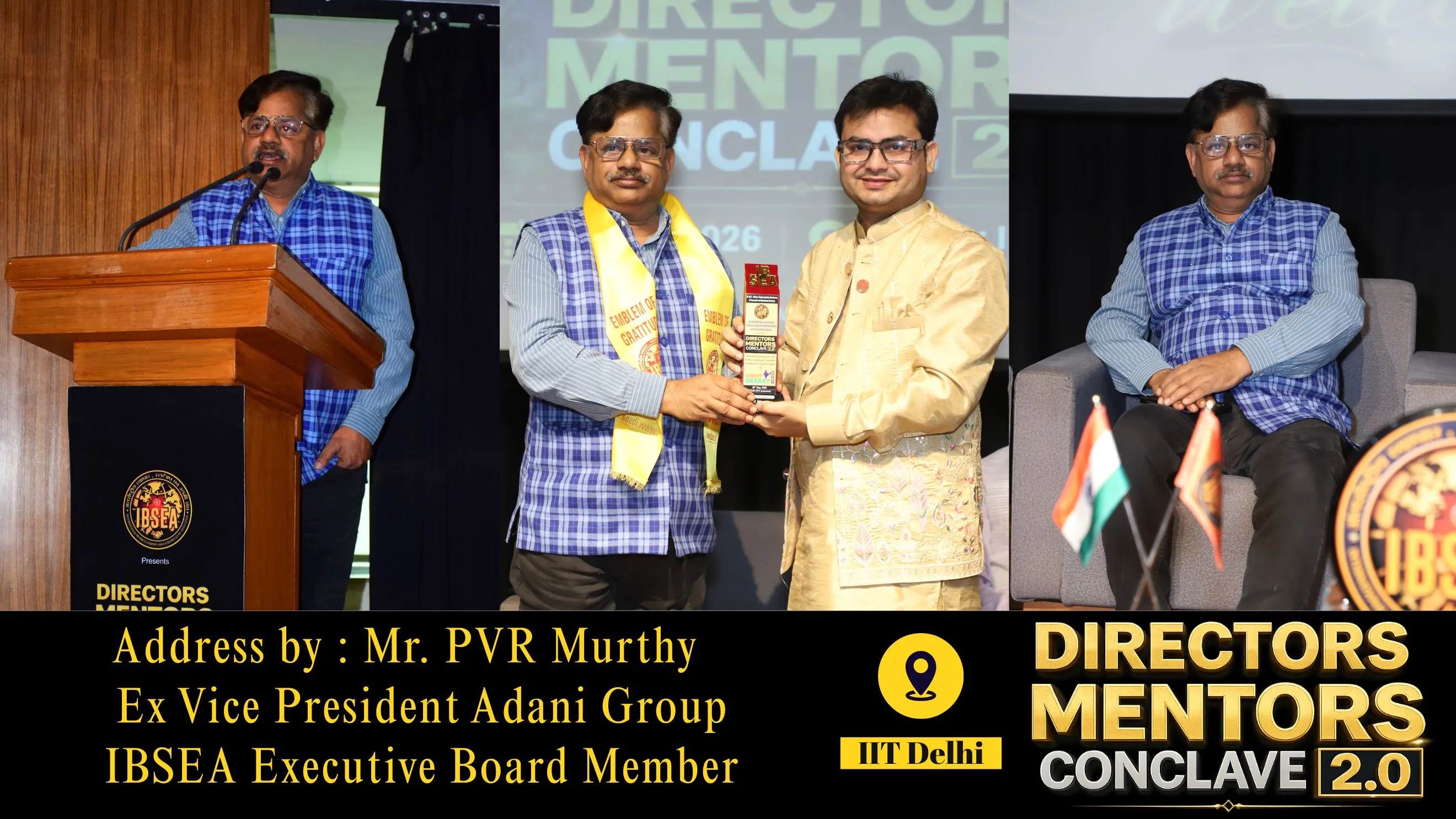 Address by Mr. PVR Murthy Highlights Vision for Entrepreneurial Growth at IBSEA Directors & Mentors Conclave 2.0